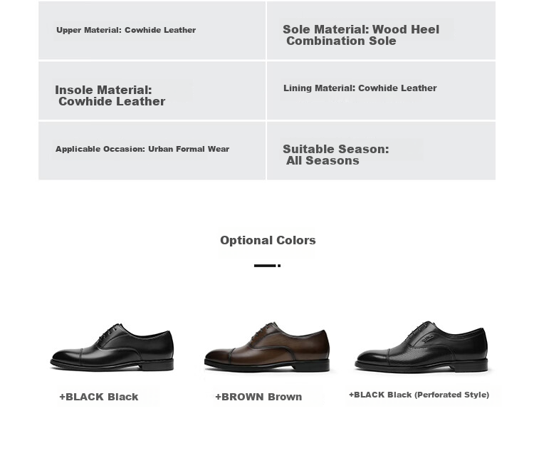 Goldlion Men's Formal Leather Shoes, Gentleman's Party Comfortable Oxford Shoes, 58021029540A, Brown, Size 42 18