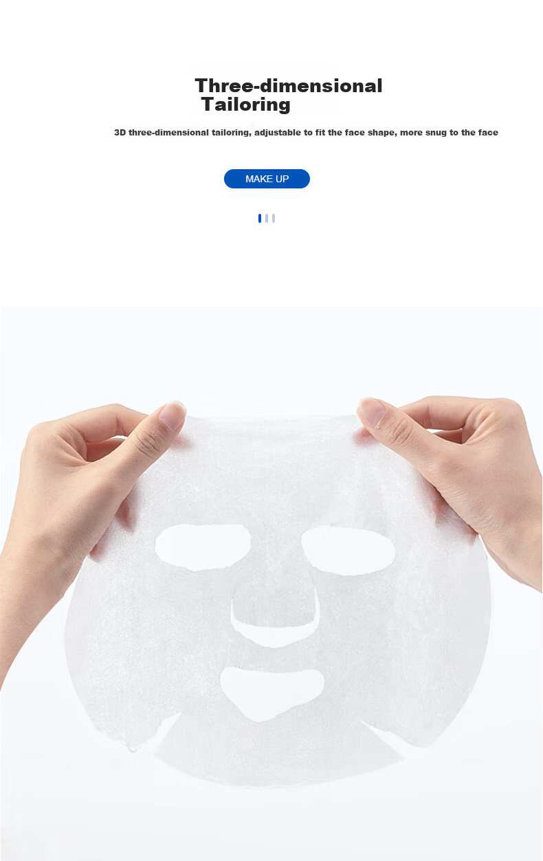 Beautyblend Compressed Face Mask, Disposable Wet Therapy Mask Paper, Deep Hydrating Silk Face Mask, 50 Pieces/bag 2