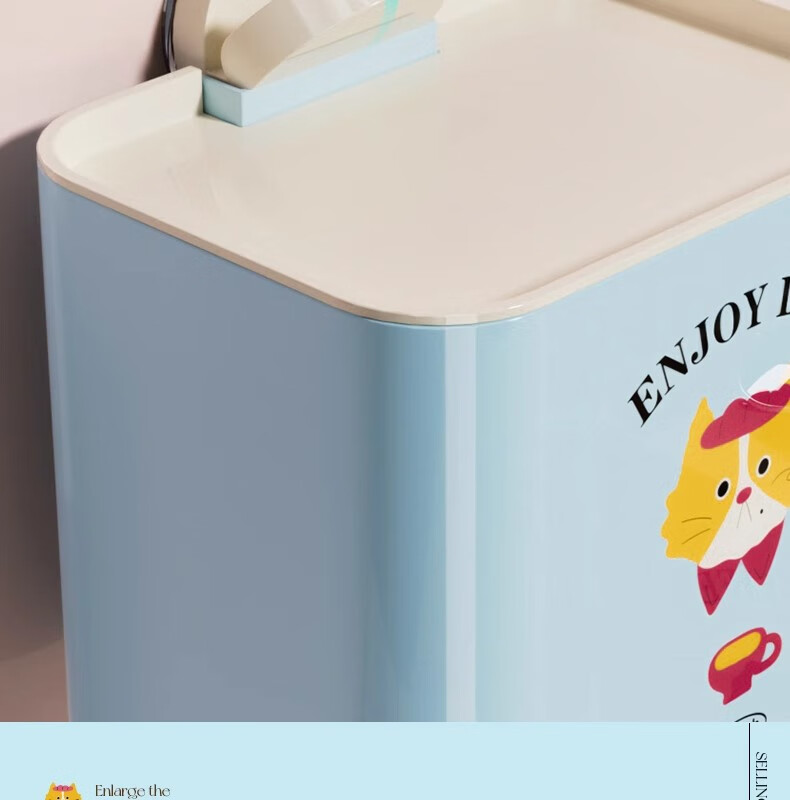 Fanyejia Hanging Cabinet Tissue Box, Face Towel Storage Box, Wall-Mounted Storage Rack, Inverted Box, Mirror Cabinet Under-Drawer Tissue Box, Bathroom Hanging Box 4