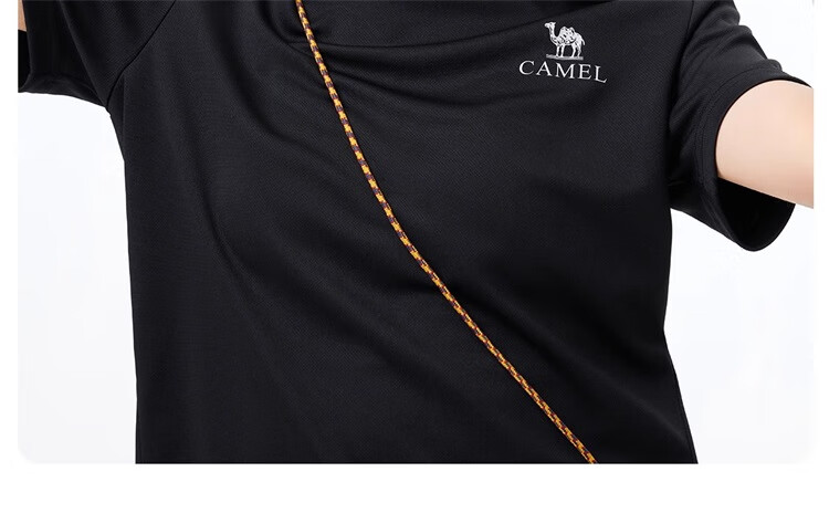 CAMEL Outdoor Quick-Dry T-Shirt, Summer Short-Sleeve Round Neck Mesh Breathable Sports Tee A15BAVV051A 6