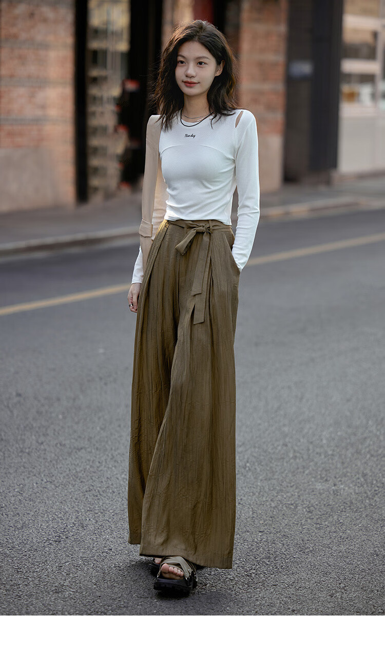 Dme [Lazily Casual Pants] Autumn Style, Relaxed Fit, Textured Design, Versatile Casual Pants for Wome 29
