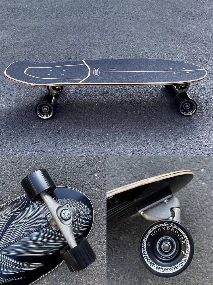 Carver Land Surfboard [Gift Box Edition] Taylor Knox Signature "Red Feather" 31.25-inch PU Truck 1