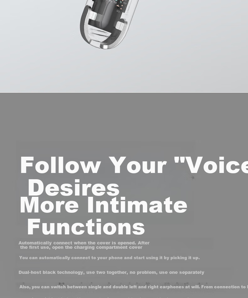 IKF Find Air5 LDAC True Wireless Bluetooth Earbuds Music Sports Semi-In-Ear Gaming Low Latency Dual Host Bluetooth 6.0 Classic White 25