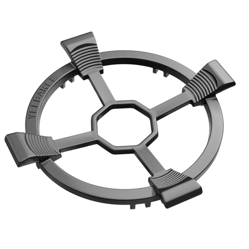 Yibaili Thickened Cast Steel Gas Stove Bracket Non-Slip Stove Rack Pot Holder Small Milk Pot [2-in-1] Kitchen Four-Claw Five-Claw Universal Stove Rack 2378