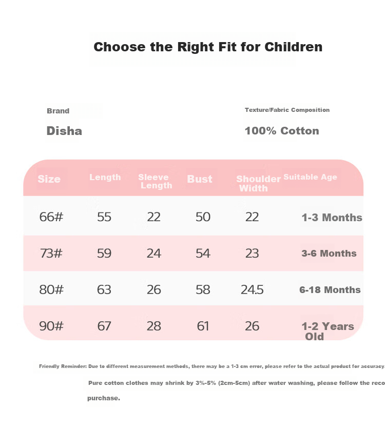 DEESHA Baby Romper, Newborn Spring And Summer Thin Onesie Bodysuit, Cake Rabbit (Pink), 73cm 8