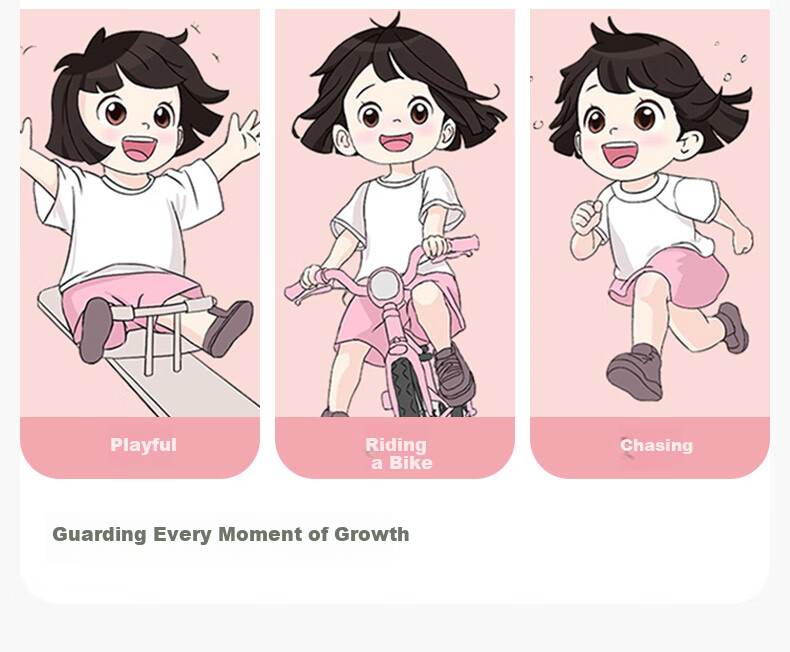 FENTENGCARE Children's Underwear, Class A Baby Cotton, 10A Antibacterial, 4 Pairs of Pure Cotton Crotch Cartoon Underwear, Girls' Underwear 8