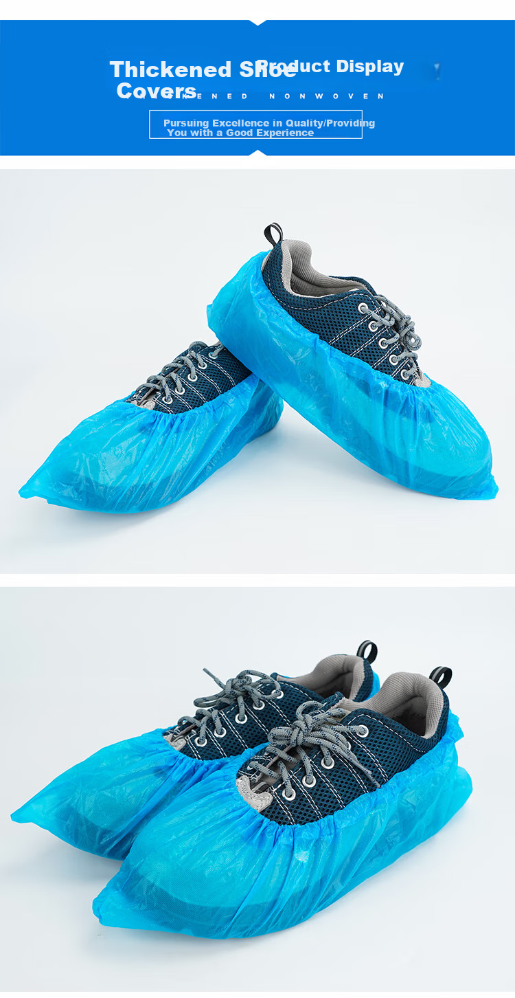 Jiansi Disposable Shoe Covers, Non-Woven Fabric, 100 Pieces, Thickened, Non-Slip, for Home Indoor Use, Dust-Proof Foot Covers 7