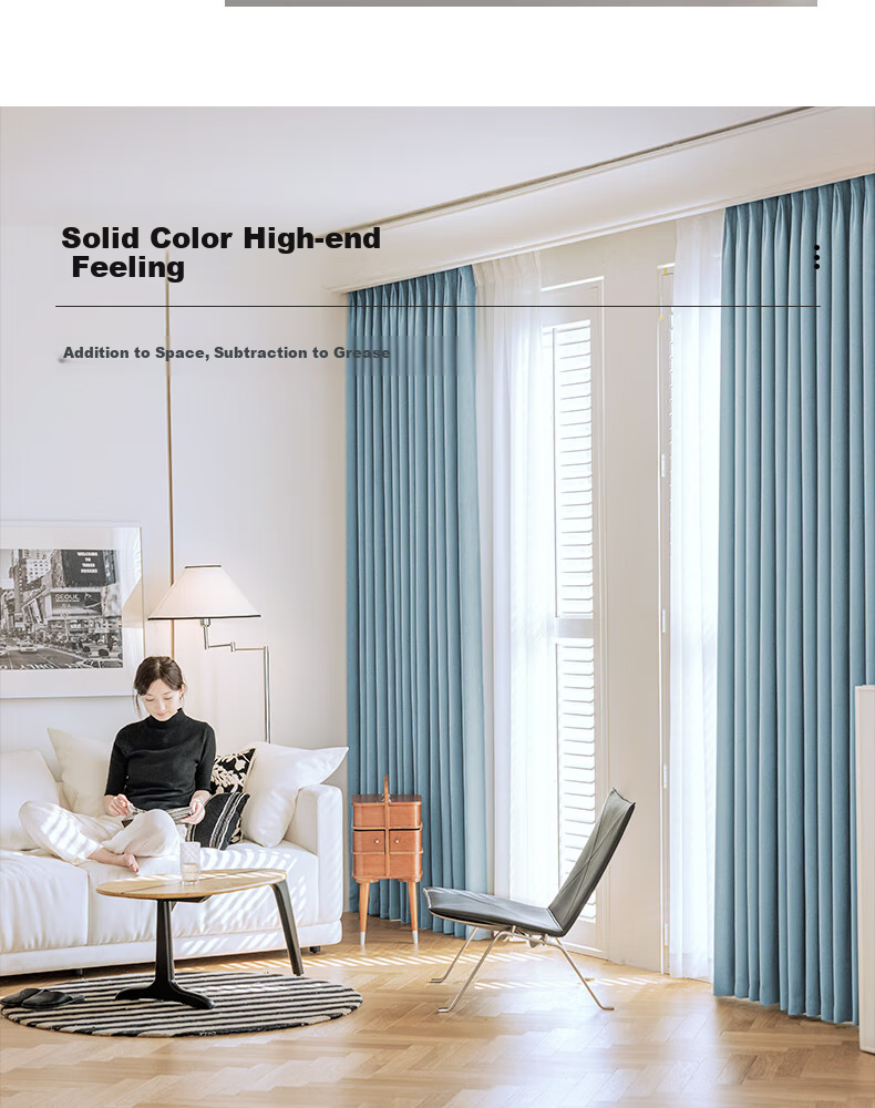 Ali Blackout Curtains, Sunshade Curtains, Ready-Made, No Drilling Required, Soundproof, with Hooks, 2.5*2.4 Meters 6