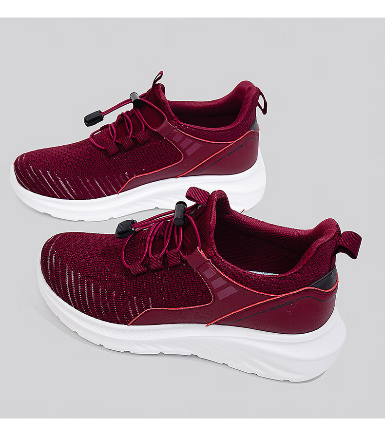 Huili Official Women's Shoes, Elderly Women's Shoes, 2026 Spring New Style Versatile Lightweight Flyknit Women's Shoes, Red, Size 38 11