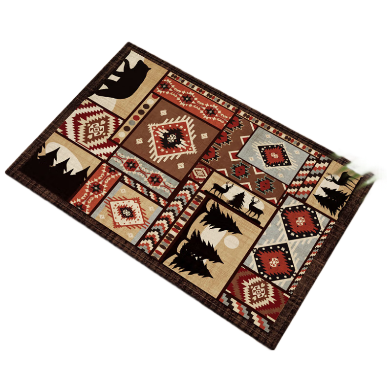 Qiqijia Entrance Doorway Mat, Doormat Carpet, Foot Mat, Dirt-Resistant, Water-Absorbing, Non-Slip Pad, 80*120