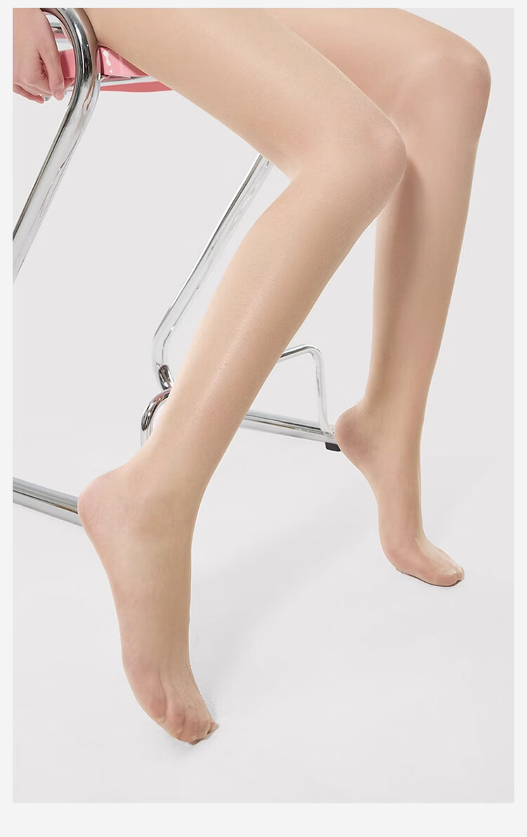 JOAE [High Sheer Anti-Slip] 0D Stockings for Women, Summer Ultra-Thin Flesh-Colored Sun Protection Skin-Friendly T-Crotch Non-Slip Pantyhose, 2 Pairs 2