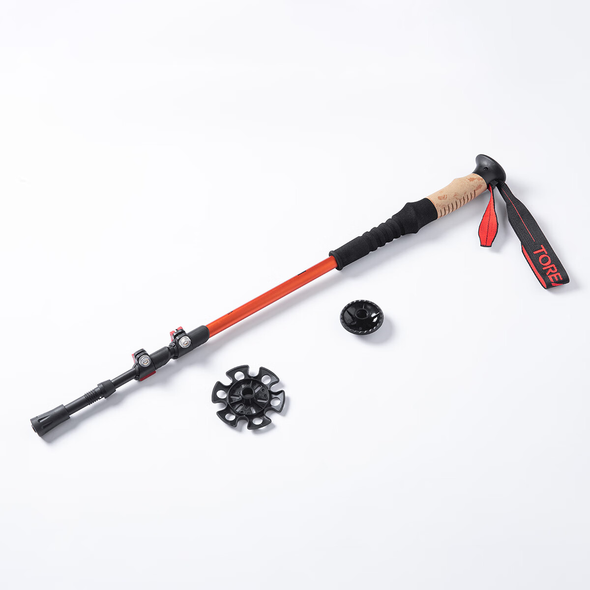 TOREAD Hiking Pole Outdoor Universal Aluminum Alloy Non-Slip Telescopic Folding Trekking Equipment TEKKBN80717