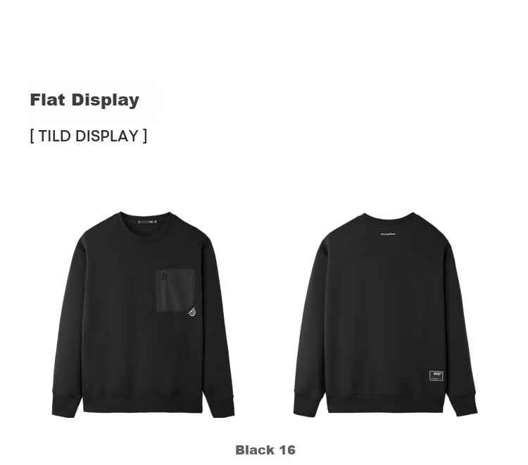 HLA Sweatshirt for Men, Spring 25 Light Business Aerospace Series, Round Neck, Slightly Elastic Long Sleeve for Me 12