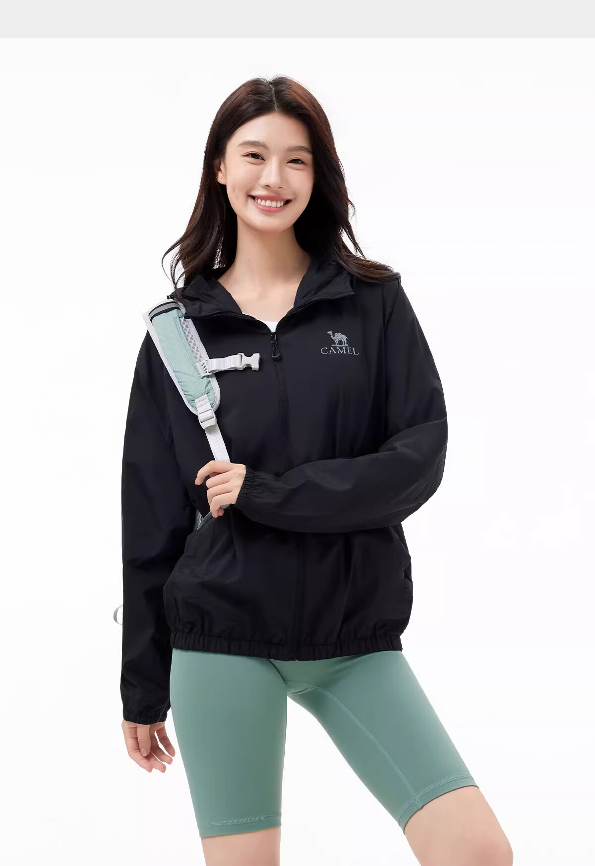 CAMEL Women's And Men's Sun Protection Clothing, Water-Repellent Jacket, Loose-Fitting Cool Breathable Sun Protection Garment A35BATR096 2XL 28
