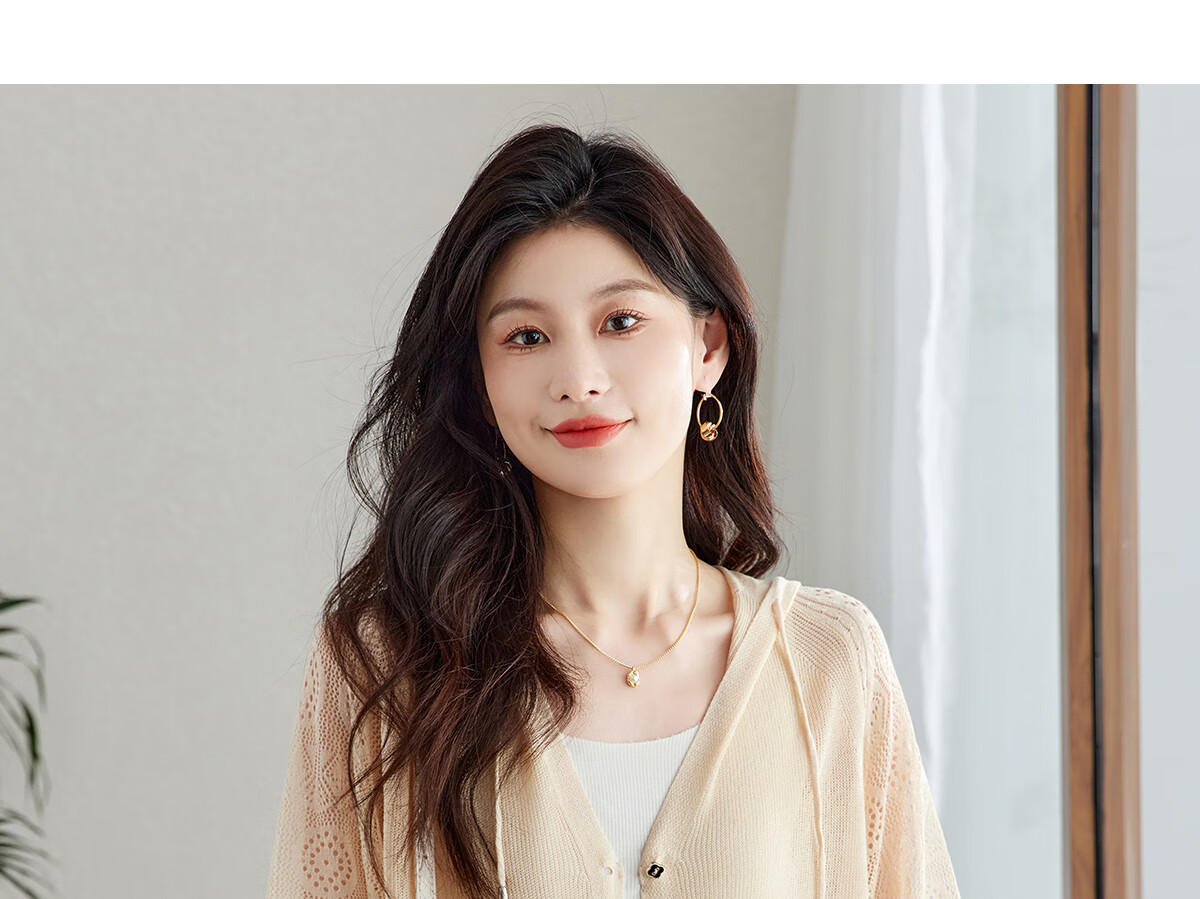 YUZHAOLIN Fashion Ice Silk Knit Cardigan for Women, Thin Outer Layer Short Loose-Fitting Shawl Y52D023 19