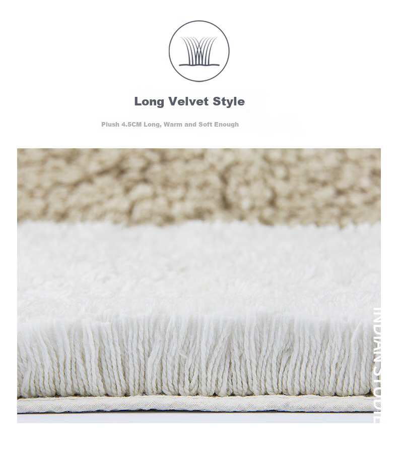 Amarelle Yijing Tiancheng Five-Star Hotel Non-Slip Floor Mat, Machine Washable, Mat06 Off-White (50*80cm) 3