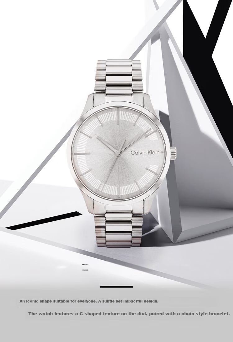 Calvin Klein CK Watch Logo Steel Strap Quartz Unisex Wristwatch Birthday New Year Gift 25200041 1