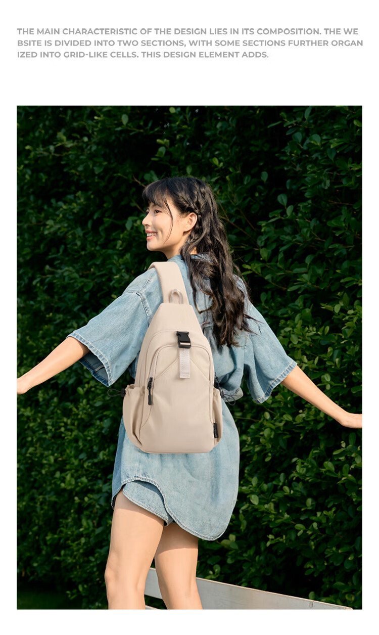 GOLF Chest Bag, Unisex Crossbody Bag, Casual Shoulder Bag for Men And Women, Phone And IPad Pouch, Outdoor Cycling Sports Small Backpack 3