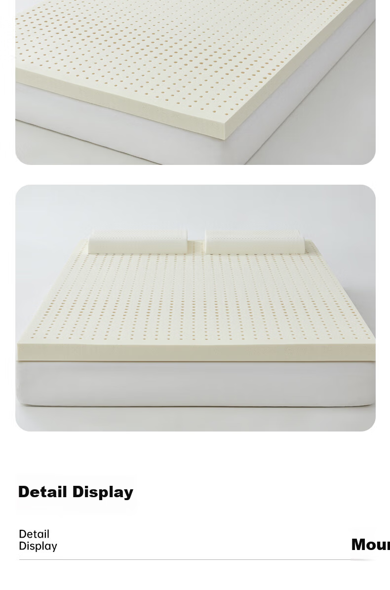 Mengyishu Natural Latex Mattress, 1.5x2 Meters, Imported from Thailand, Rubber Home Bedroom Tatami Mattress Pad, Soft Cushion Customizable 7