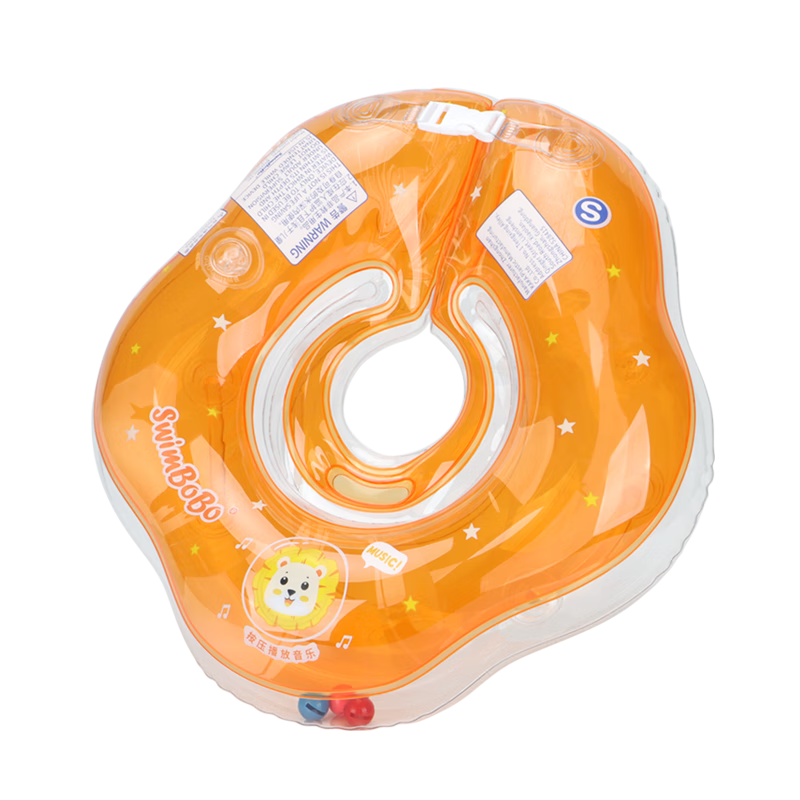 Swimbobo Infant Swimming Ring Neck Float, Anti-Rollover Neck Float, Baby Double Air Chamber Neck Ring, Newborn Swimming Ring BO1005L