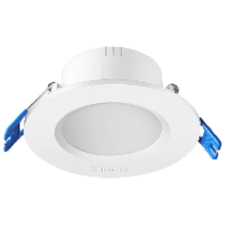 OPPLE LED Downlight 4W Ultra-thin Recessed Tri-color Adjustable Ceiling Light for Corridor Office, Cutout 70-85mm, Adjustable Color Temperature