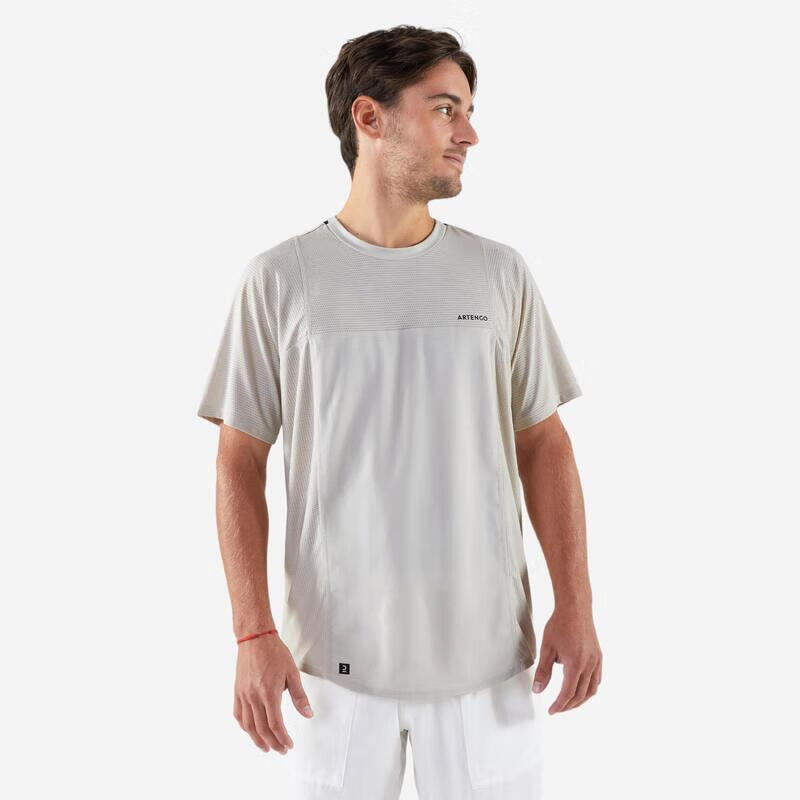DECATHLON Tennis Shirt Short Sleeve Quick-Dry Navy Blue (Round Neck) M/175-4565930 5