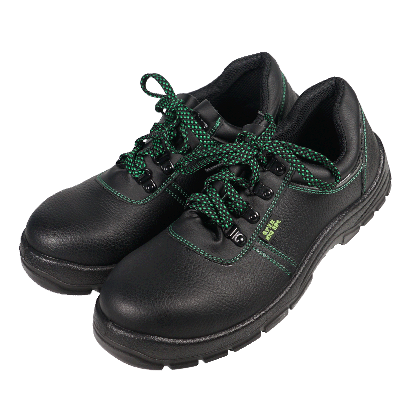 DUNWANG Safety Shoes 2377, Steel Toe Anti-Smashing Anti-Puncture Anti-Static Shoes, Cowhide Non-Slip Oil-Resistant Work Shoes for Men And Women, Construction Site Workshop Work Shoes, Multi-Functional Protective Footwear, Size 42