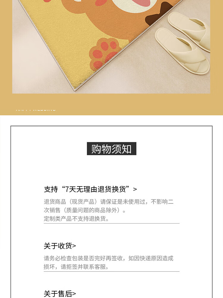 Budisi Plush Bathroom Door Mat, Toilet Entrance Mat, Washroom Floor Mat, Non-Slip Foot Mat for Bathroom Sink, 60*40CM 5