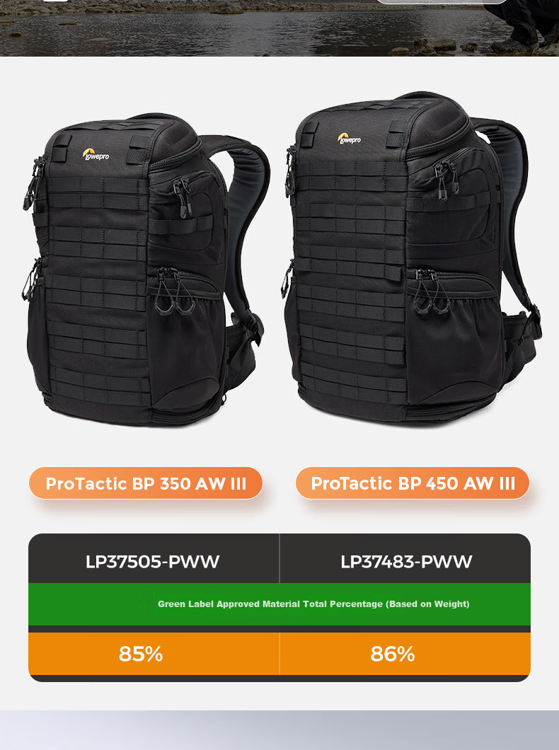 LOWEPRO Le She Bao Jingang San Dai ProTactic BP 350 AW III, Suitable for Mirrorless And DSLR Cameras, Photography Backpack, LP37505-PWW 17