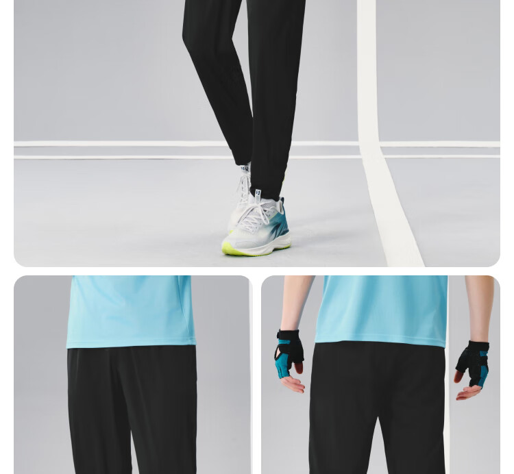 JD Original Men's Quick-Dry Sports Pants, Casual Trousers, Spring And Summer Men's Running Fitness Breathable Sweatpants, Training Pants for Men, Rhinoceros Gray, XL 30