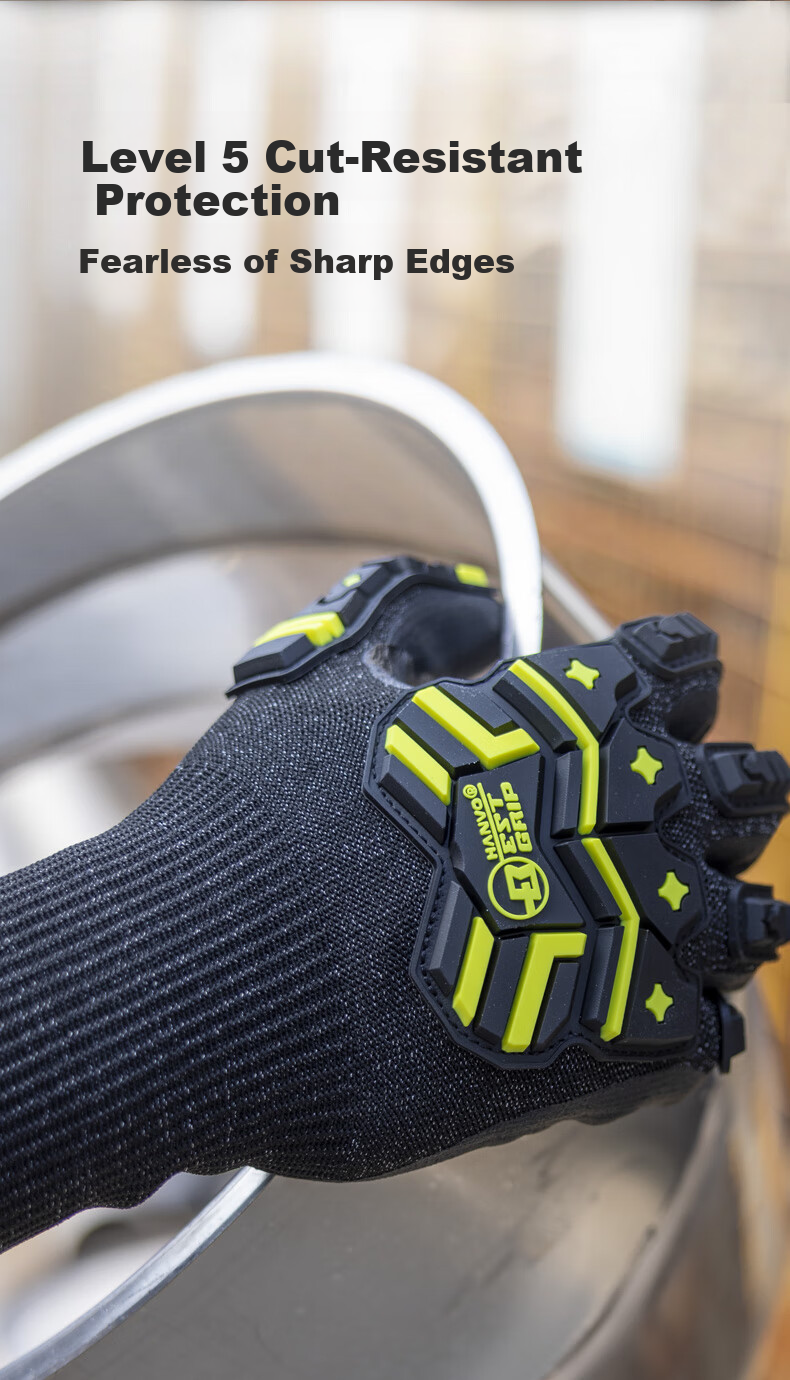 Henghui Anti-Collision And Cut-Resistant Touchscreen Gloves, Mechanical Rescue Shock-Absorbing Anti-Smashing Oil Mining Drilling Logging, Non-Slip Wear-Resistant Anti-Puncture Anti-Cutting DGX61 3