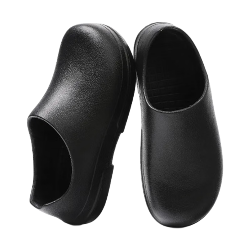 GUOLUOFEI Professional Chef Shoes, Non-Slip Kitchen Shoes for Men, Waterproof And Oil-Resistant Work Shoes for Kitchen Staff, Black, Size 39-40