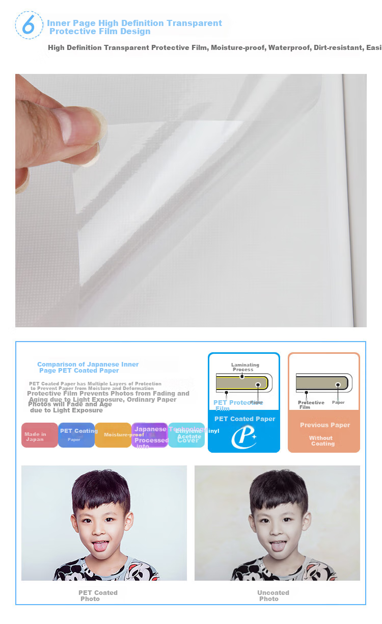 Nakabayashi Children's Photo Album DIY Laminated Self-Adhesive Memory Book, 40 Pages, 20L-83 Carp Fish Hot Air Balloo 8