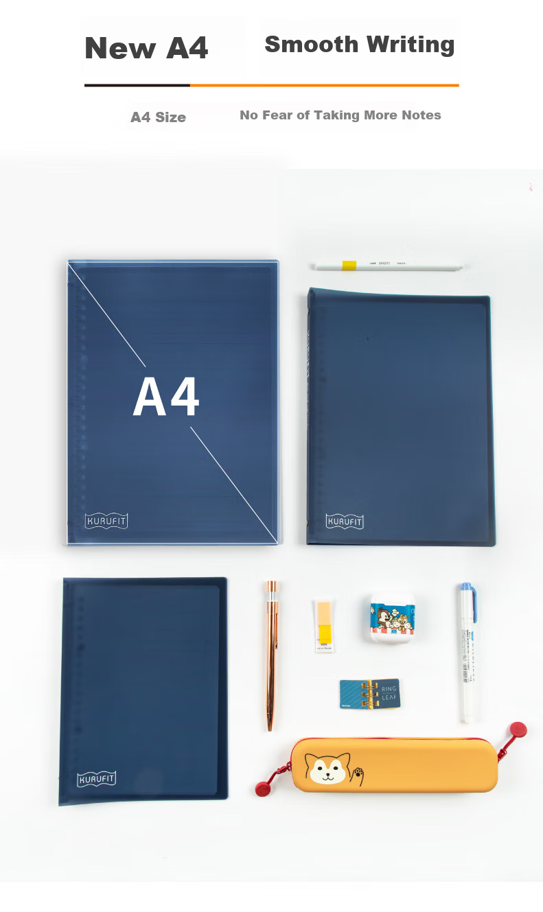 MARUMAN Loose-Leaf Notebook, Journal, Memo Pad, Diary, Meeting Minutes Book, B5 Pink F020 3