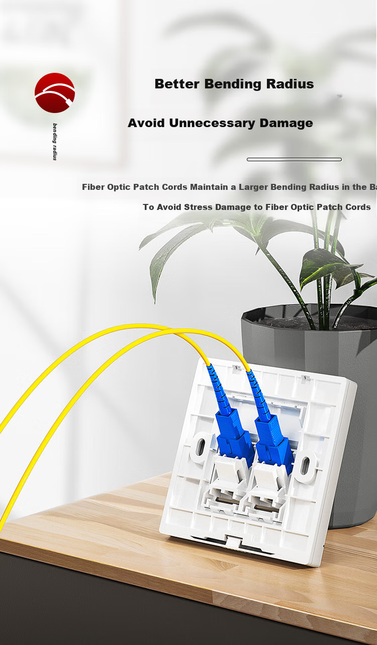 AMPCOM Fiber Optic Socket Panel, Dual-Port 86-Type Telecom-Grade SC Single-Mode Fiber Optic Patch Cable Pigtail Coupler Flange Interface Wall Socket, AM86SC02 9