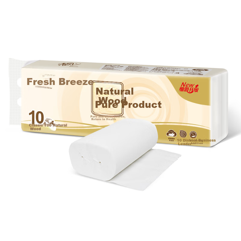 APP [Li Yunrui's Choice] Coreless Toilet Paper, Natural Wood Pure Product, 4-Ply, 70g*30 Rolls, Bathroom Tissue (10 Rolls*3 Packs)