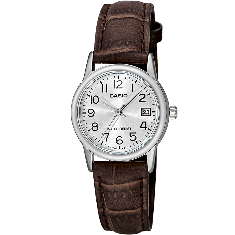 CASIO Women's Watch, Simple Quartz Waterproof Design for Students' Exams [Valentine's Day Gift], LTP-V002L