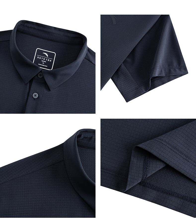Anta Xingdong Polo | Lightweight Business Quick-Dry Collared Short Sleeve Men's Summer Commuter Breathable T-Shirt Crisp Top 19