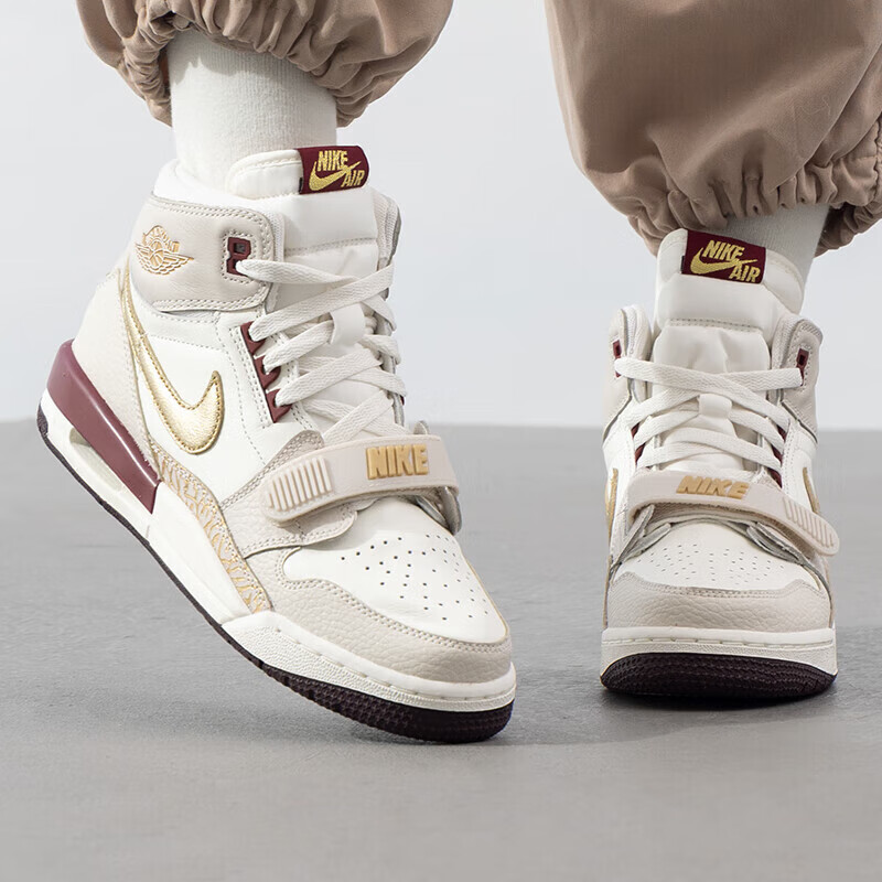 Jordan Limited Edition CNY Women's Air Jordan AJ312 LEGACY 312 Sneakers IB4914-161, Beige Red, Size 38
