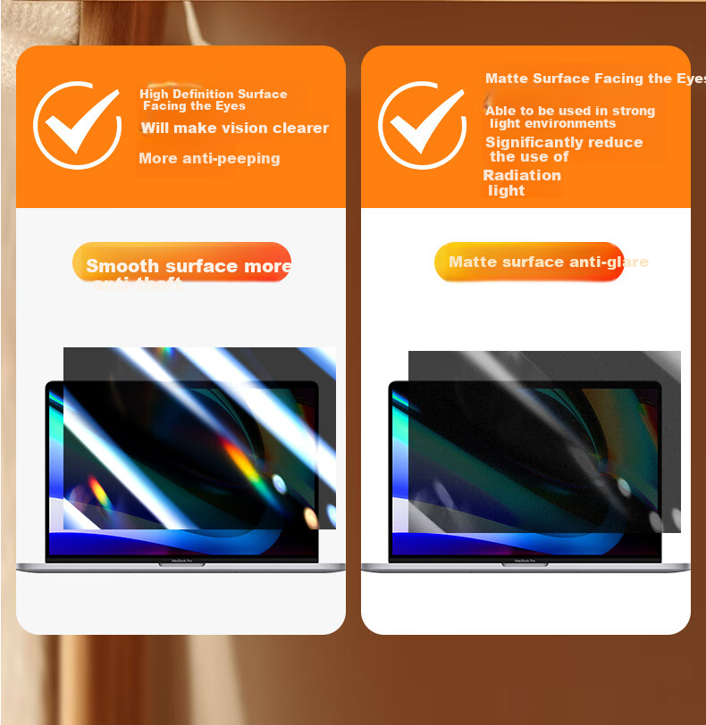Aigo Computer Privacy Screen Protector for Monitor, Laptop And Desktop, Universal Privacy Protection Film, 13.3 Inches (16:9), New Imported Base Material 14