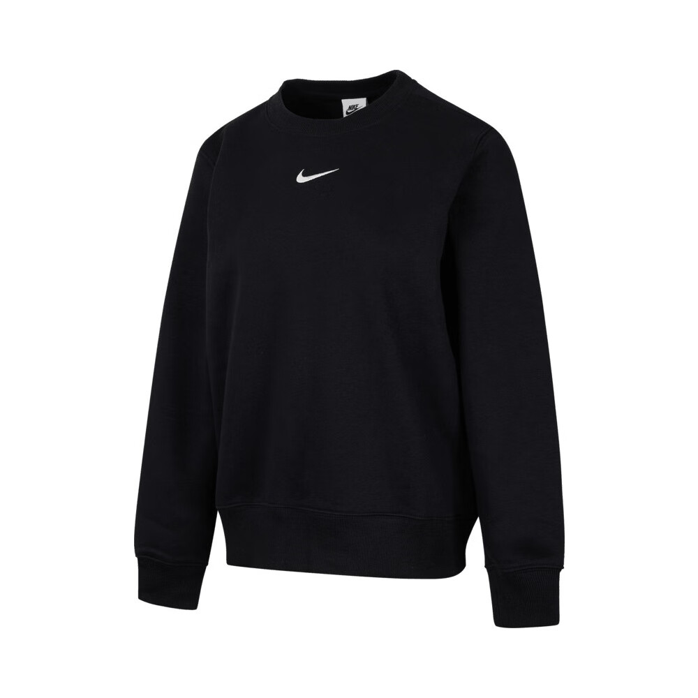 NIKE Women's Sportswear, Winter Fleece-Lined Pullover Hoodie, Eye-Catching Appearance, DQ5752-010, Black, M 1
