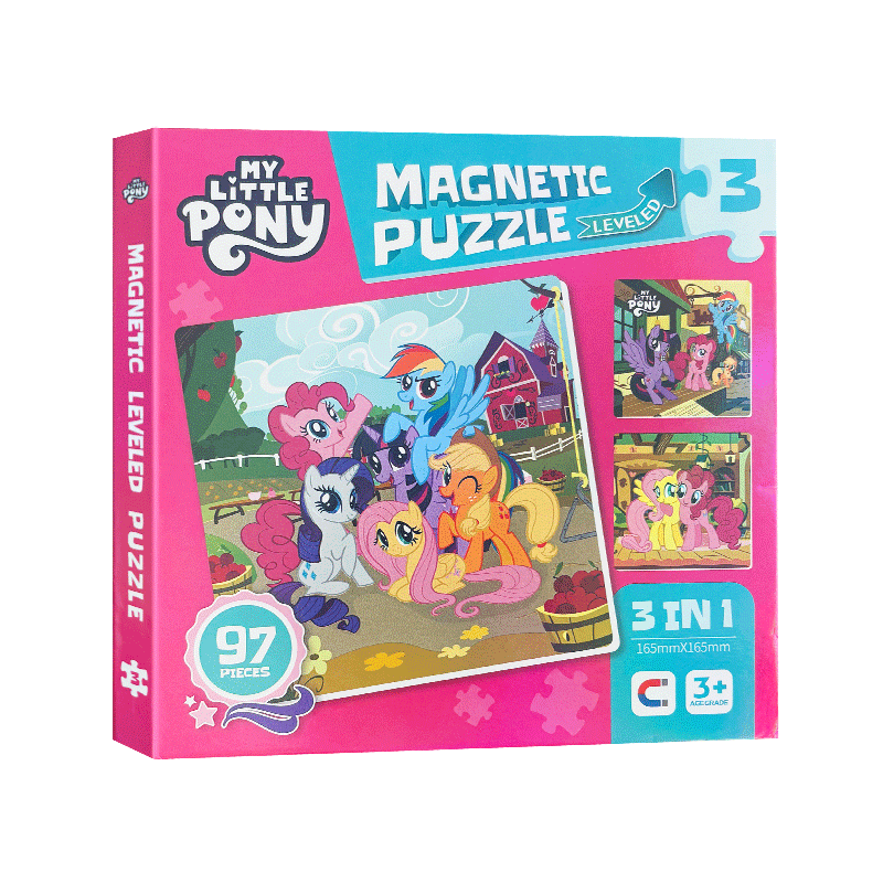 Dayanxiaowa My Little Pony Children's Magnetic Puzzle Toy, Educational Toy for Ages 1-6, Magnetic Assembly Puzzle, Birthday Gift for Boys And Girls Aged 2+