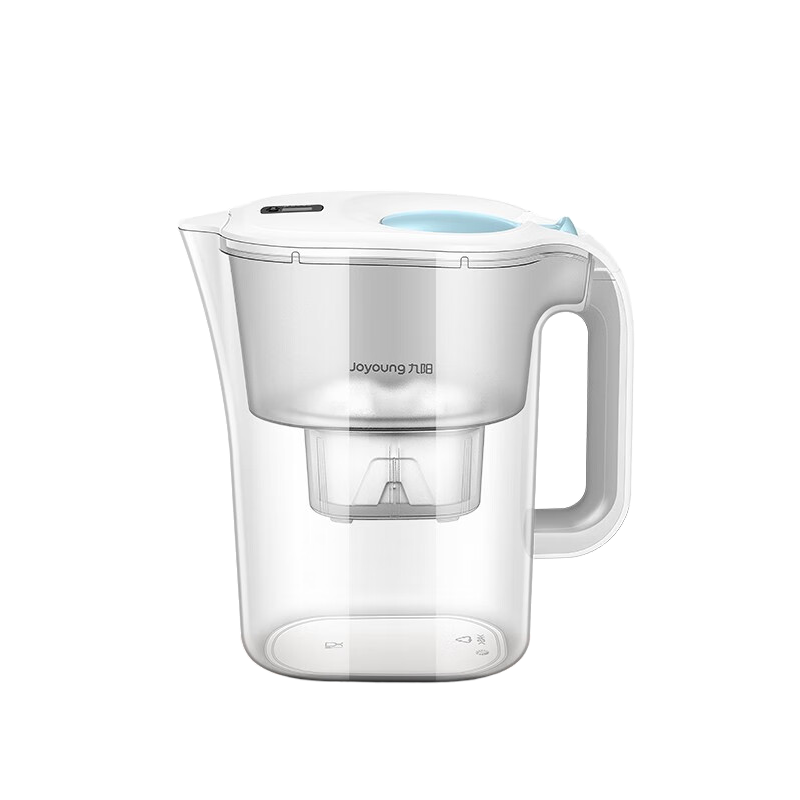 Joyoung Household Water Filter Pitcher, Ocean Series, One Pot Seven-Core Set, 4L Solid Color Water Purifier, Filtration System B06