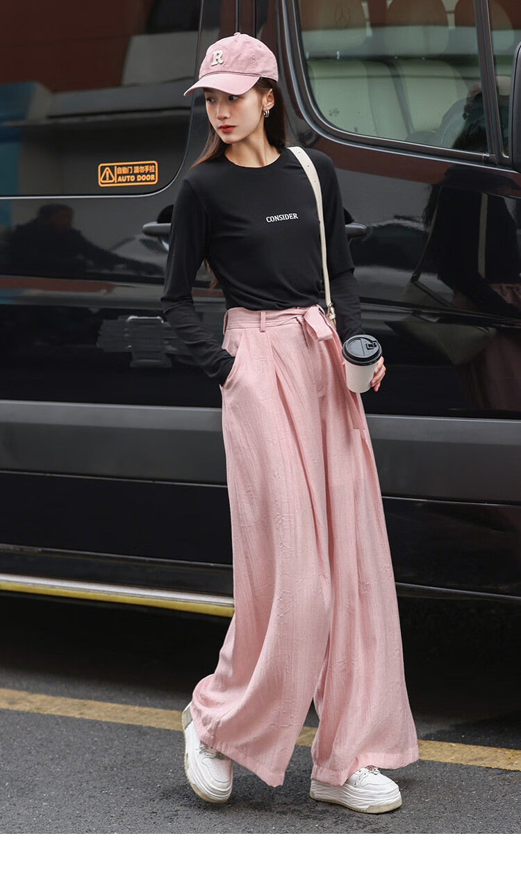 Dme [Lazily Casual Pants] Autumn Style, Relaxed Fit, Textured Design, Versatile Casual Pants for Wome 24