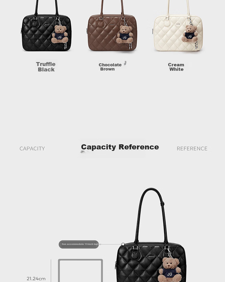 JUST STAR Xu Lu Same Style Toast Bag Women's Handbag, 2026 New Light Luxury Large Capacity Boston Shoulder Tote Bag, Birthday Gift 11