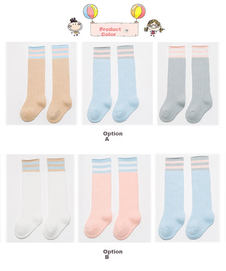 9I9 Baby Socks, Long Tube Socks, Autumn And Winter Thickened, Newborn Children's Socks, Infant Socks, Elastic Terry Floor Socks, 3 Pairs Per Pack 3