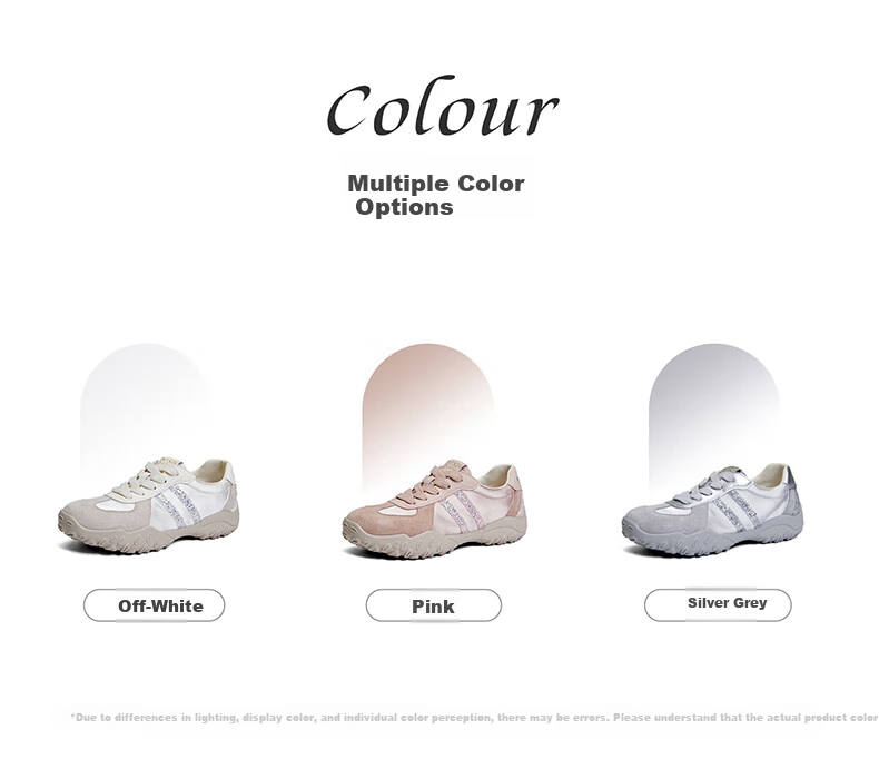 PT'SON Women's Casual Training Shoes, Comfortable Versatile Forrest Gump Style Sneakers with Thick Soles for Height Increase, Fall 2026, Beige, Size 36 17