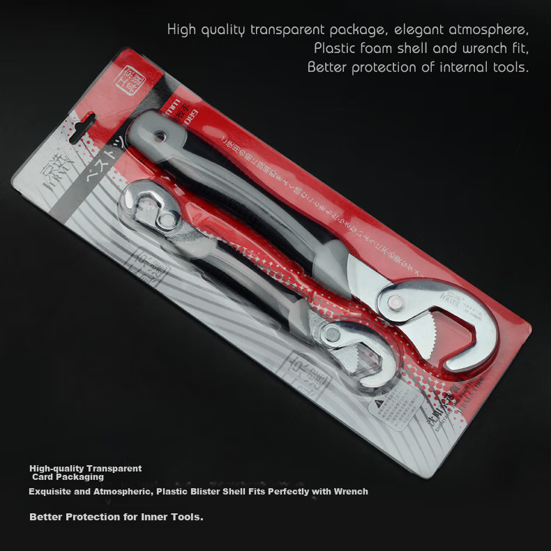 JERXUN Artisan Multi-Use Self-Tightening Adjustable Wrench Multi-Functional Household Quick-Open Set Pipe Pliers Adjustable Wrench 10