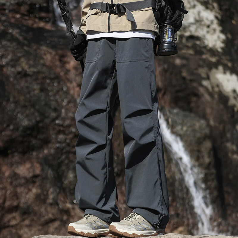 Мужские штаны POUM American-Style Outdoor Hiking Pants, Осень-Зима, тактические карго штаны, 8398 Темно-серый S