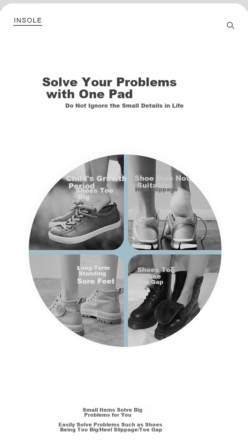 FOOTOPPO Front Palm Pad Half Pad for Women's High Heels And Leather Shoes, Semi-Sized Shoe Insoles, Thickened Shoe Inserts, Foot Pads And Cushions for Shoes That Are Too Big 2